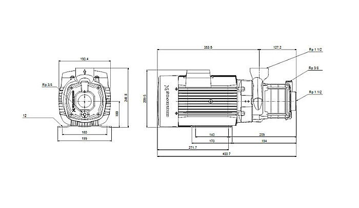Pompa apa centrifuga multietajata Grundfos CM 10-3 380V 98803414 [4]