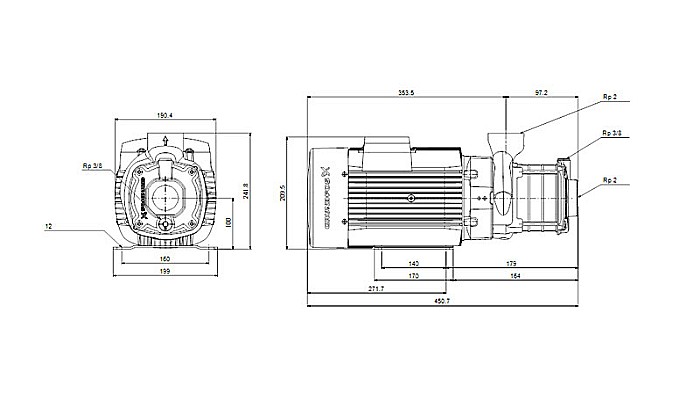 Pompa apa centrifuga multietajata Grundfos CM 15-2 380V 99080200 [4]