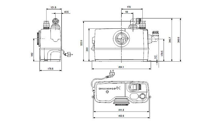 Pompa apa murdara cu tocator Grundfos  Sololift 2 WC-3 97775315 [3]