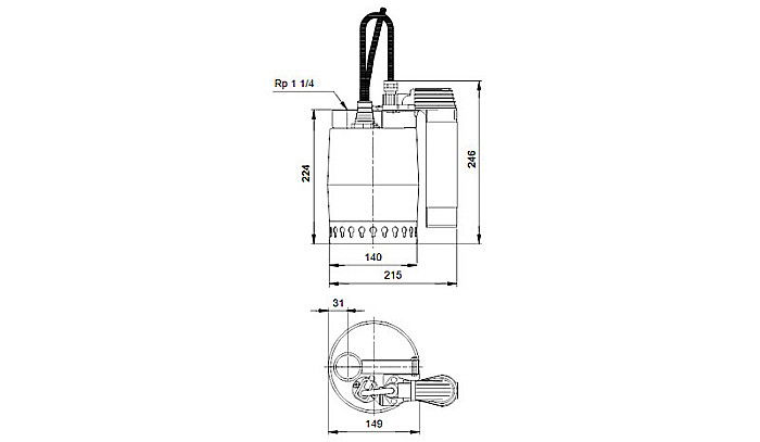 Pompa submersibila drenaj Grundfos Unilift KP 350 AV-1 013N1900 [3]
