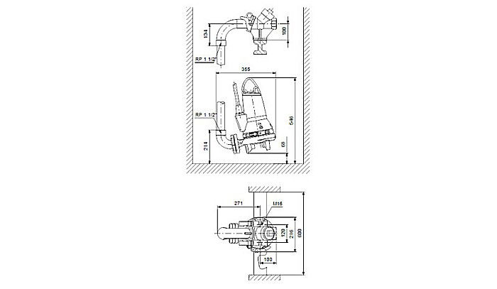 Pompa apa murdara cu tocator Grundfos SEG 40,12,2,50 B 96075905 [3]
