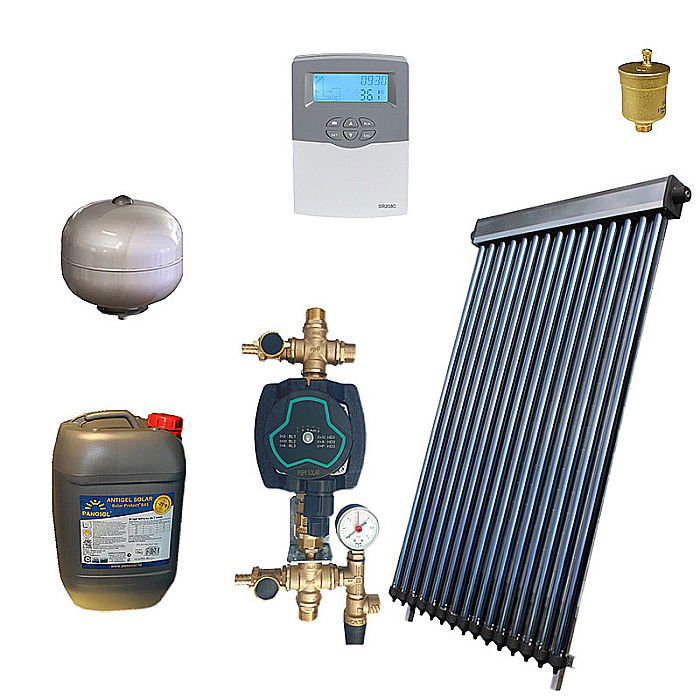 KIT PANOU SOLAR APA CALDA PRESURIZAT 3P ECONOMIC FARA BOILER PANOSOL C.301 [1]