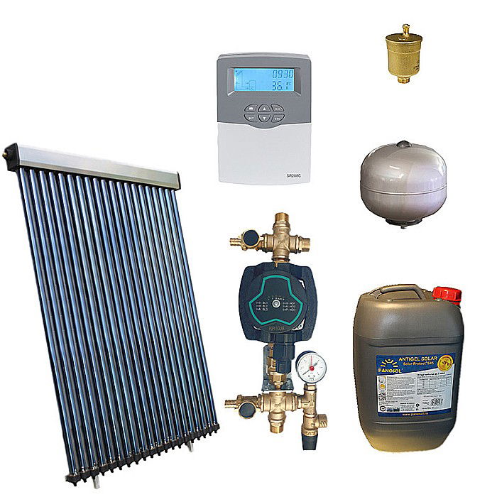 KIT PANOU SOLAR APA CALDA PRESURIZAT 4P ECONOMIC FARA BOILER PANOSOL C.302 [1]