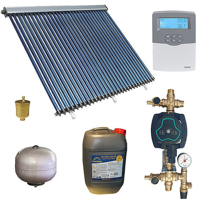 KIT PANOU SOLAR APA CALDA PRESURIZAT 6P ECONOMIC FARA BOILER PANOSOL C.303 [1]
