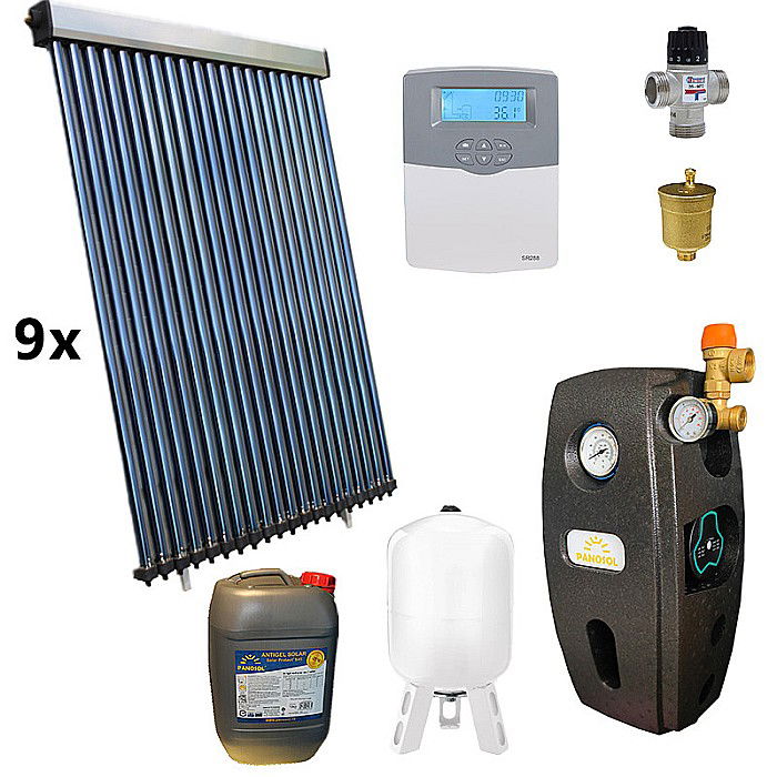 KIT PANOU SOLAR APA CALDA PRESURIZAT 30P CONFORT FARA BOILER PANOSOL C.328 [1]