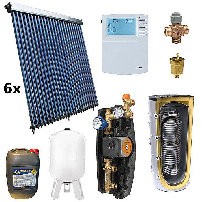 KIT PANOURI SOLARE APA CALDA SI INCALZIRE 150MP PANOSOL C.401 [1]