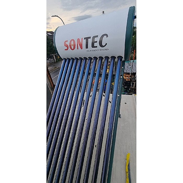 PANOU SOLAR NEPRESURIZAT TERMOSIFON BOILER GALVANIZAT 122L 15 TUBURI SONTEC SP-470-58/1800 -122/15-R [2]