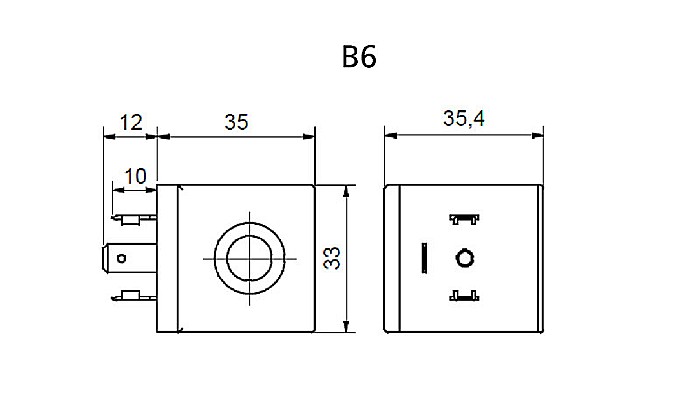 BOBINA B6 20/25VCA 6/12VCC B6-24/50 CEME [2]
