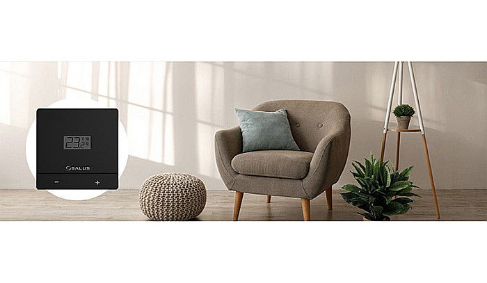 TERMOSTAT SALUS EASY230B NEPROGRAMABIL CU FIR NEGRU 230V PENTRU CENTRALA [2]