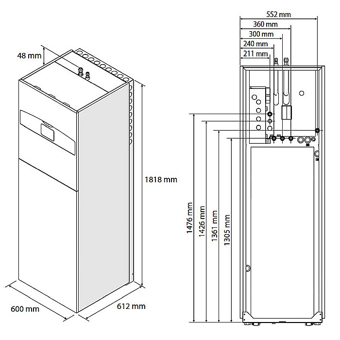 PACHET POMPA DE CALDURA ARISTON NIMBUS COMPACT 150 M-T NET TRIFAZAT 3301868 [8]