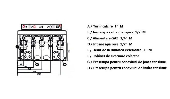 PACHET POMPA DE CALDURA ARISTON NIMBUS M HYBRID 150 NET R32 MONOFAZAT CU CENTRALA TERMICA GENUS ONE+ 35 KW [9]