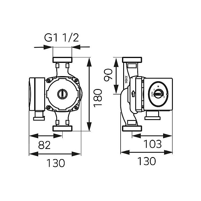 POMPA CIRCULATIE 25-40-180 GPA II ELECTRONIC WEBERMAN/FERRO 0601W [2]