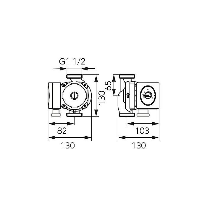 POMPA CIRCULATIE 25-40-130 GPA II ELECTRONIC WEBERMAN/FERRO 0603W [3]
