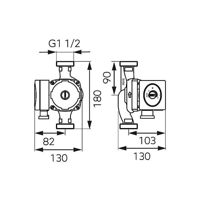 POMPA CIRCULATIE 25-60-180 GPA II ELECTRONIC WEBERMAN/FERRO 0602W [2]