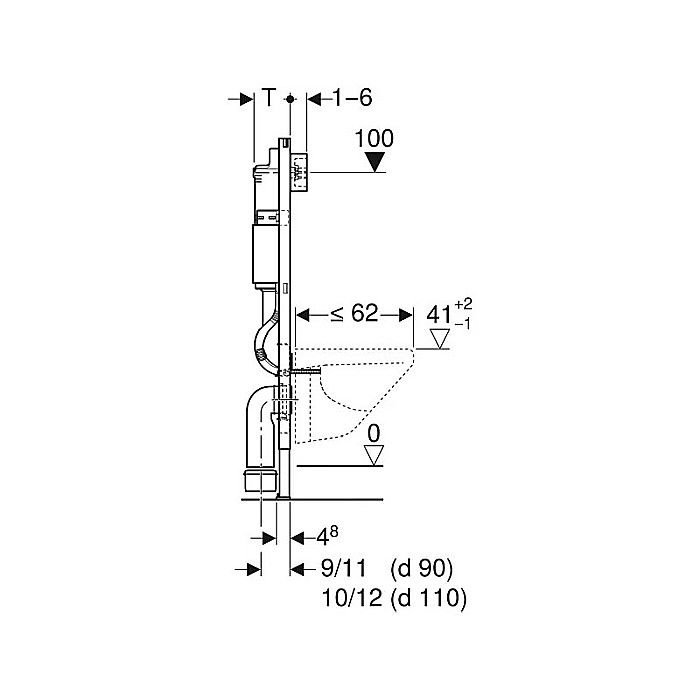 REZERVOR WC INGROPAT DUOFIX DELTA UP320 SET FIXARE FARA CLAPETA GEBERIT [3]