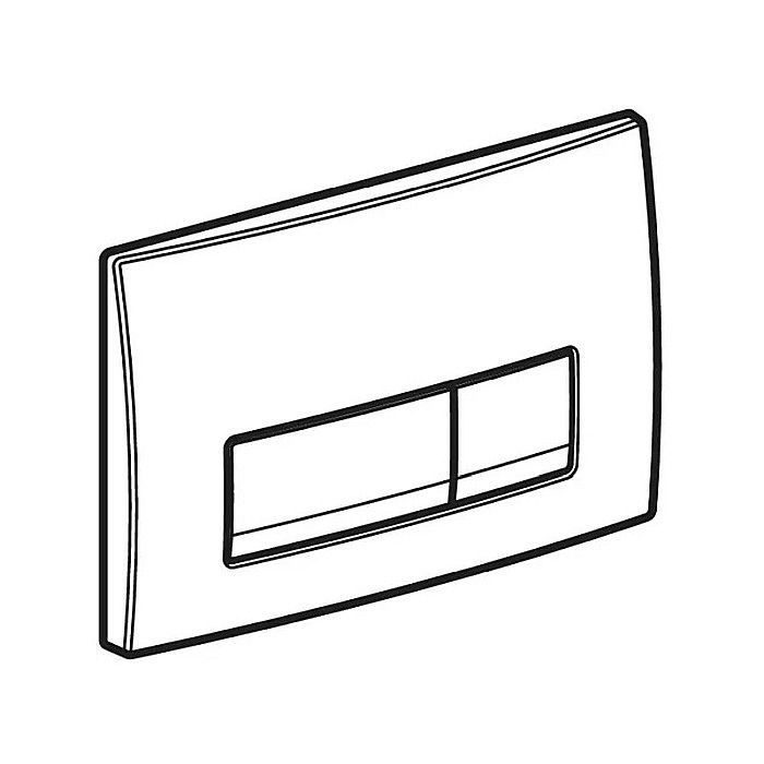 CLAPETA ACTIONARE DUBLA GEBERIT DELTA50 NEGRU MAT 115.119.14.1 [2]