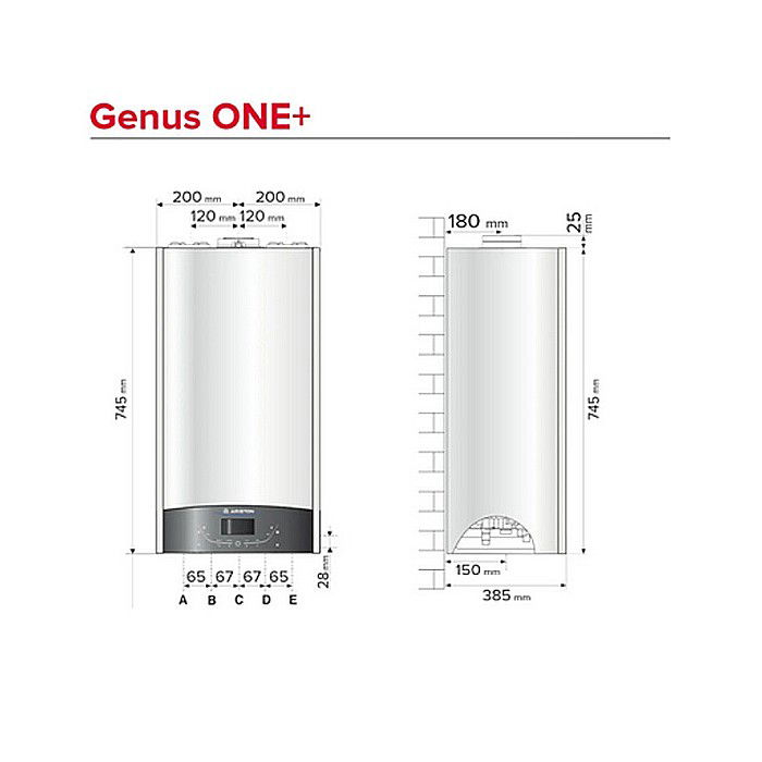 CENTRALA TERMICA PE GAZ IN CONDENSATIE ARISTON GENUS ONE+ 35, KIT EVACUARE INCLUS, MODEL 2023  3302513 [4]
