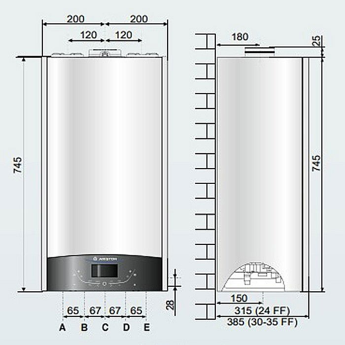 CENTRALA TERMICA PE GAZ IN CONDENSATIE ARISTON GENUS ONE+ SYSTEM 35 KIT EVACUARE INCLUS NUMAI INCALZIRE [6]