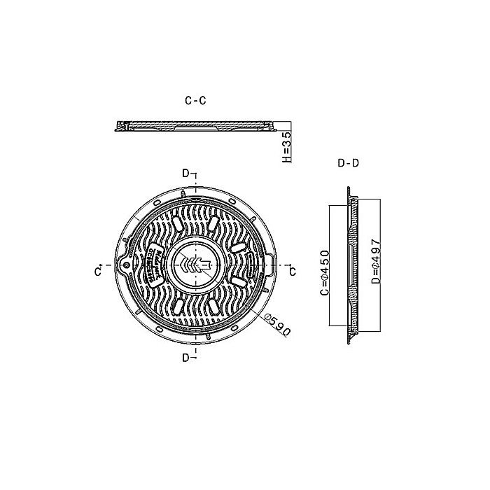 Capac compozit rotund 590 clasa b 125 [2]