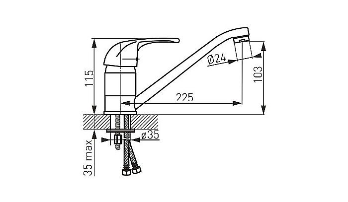 BATERIE LAVOAR FERRO BVA4 STATIVA VASTO 225MM [2]