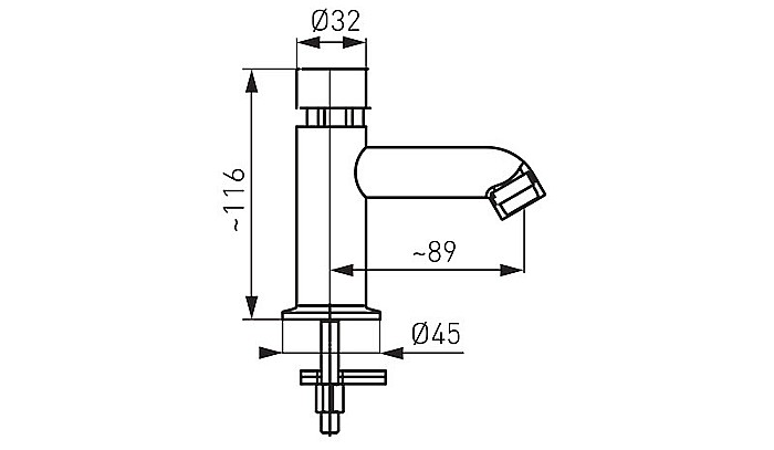 BATERIE LAVOAR FERRO Z201R STATIVA CU TEMPORIZARE PRESTIGE II CROM [3]
