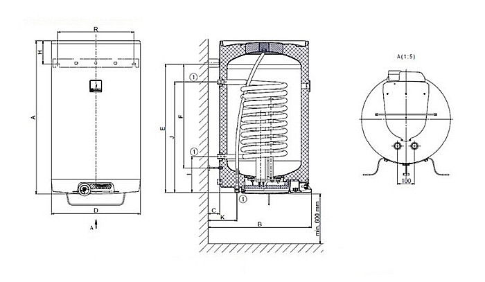 BOILER TERMOELECTRIC DRAZICE OKC 100 LITRI 1108208101 [3]