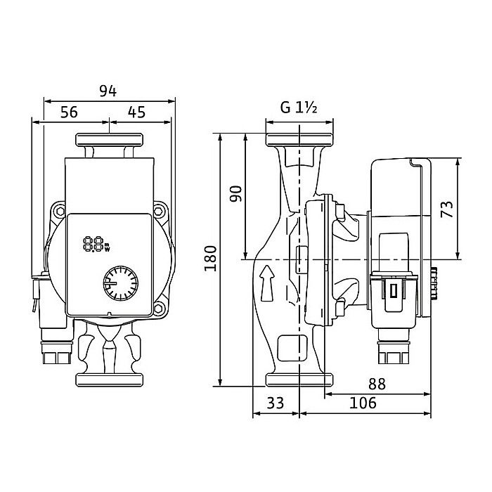 POMPA CIRCULATIE WILO YONOS PICO 1,0 25/1-8 180 4248086 [2]
