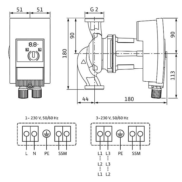 POMPA CIRCULATIE WILO YONOS MAXO 30/0.5-10 180 2120643 [2]