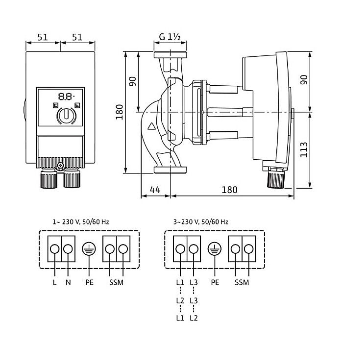 POMPA CIRCULATIE WILO YONOS MAXO 25/0.5-10 180 2120640 [2]