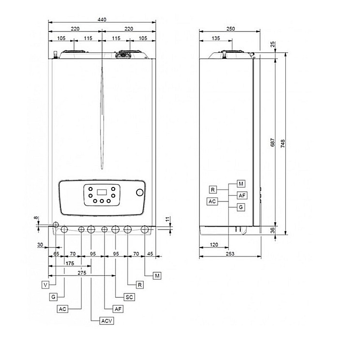 Centrala termica pe gaz in condensare IMMERGAS VICTRIX TERA 35 PLUS V2, doar incalzire, kit de evacuare inclus [5]