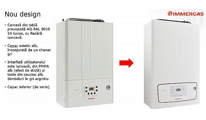 CENTRALA TERMICA PE GAZ IMMERGAS VICTRIX TERA 24/28 V2 IN CONDENSATIE KIT EVACUARE INCLUS [4]