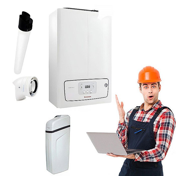 Pachet centrala termica pe gaz Immergas Victrix Tera 24/28 cu dedurizator Karetech KT Soft 25 [1]