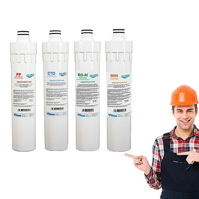 Pachet rezerve cartuse quick-change pentru statie osmoza inversa Aquapur Valhoh Valrom [1]