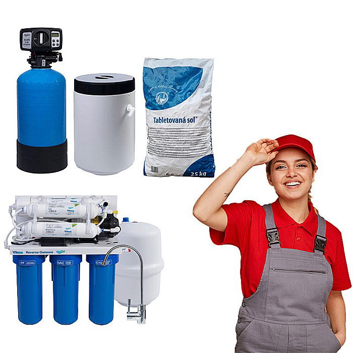 Pachet dedurizator Soft 10 Simplex AQUA09111010008 Aquapur VALHOH Valrom cu statie osmoza inversa si sac sare pastile [1]