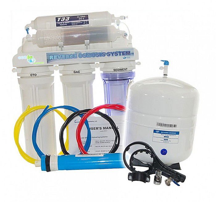 Pachet dedurizator Karetech KT Soft 25, osmoza inversa cu pompa, sterilizator UV, carcasa si cartuse [2]