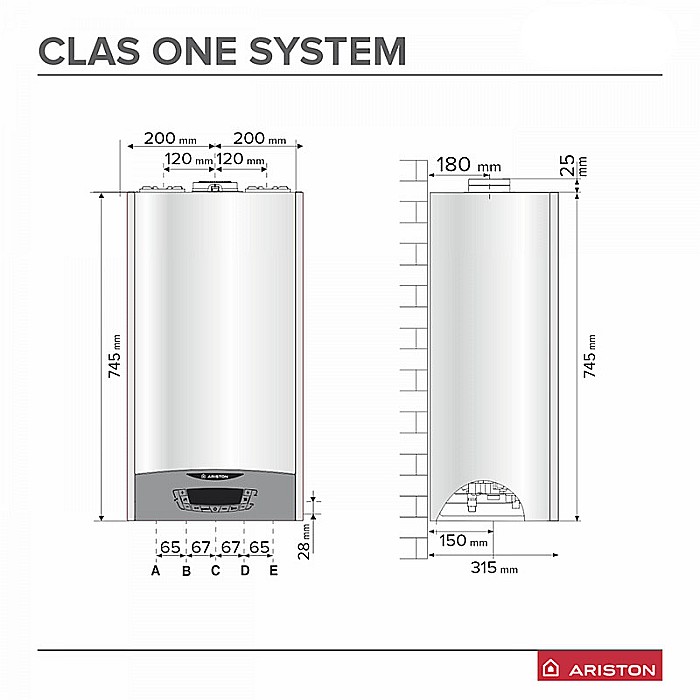 CENTRALA TERMICA PE GAZ ARISTON CLAS ONE SYSTEM 35 KW IN CONDENSATIE 3301032 [3]