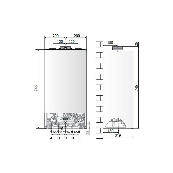 CENTRALA TERMICA PE GAZ IN CONDENSARE CHAFFOTEAUX INOA S 24 SCHIMBATOR OTEL INOX KIT EVACUARE INCLUS [6]