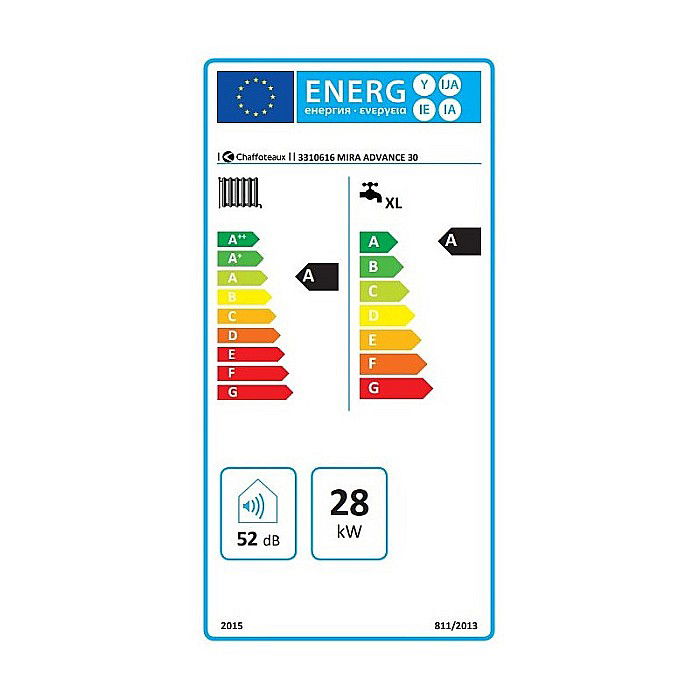 CENTRALA TERMICA PE GAZ IN CONDENSARE CHAFFOTEAUX MIRA ADVANCE 30, KIT EVACUARE INCLUS [4]