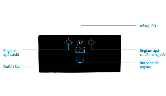 CENTRALA TERMICA PE GAZ IN CONDENSATIE DAIKIN D2CND 24 KW KIT EVACUARE INCLUS [5]