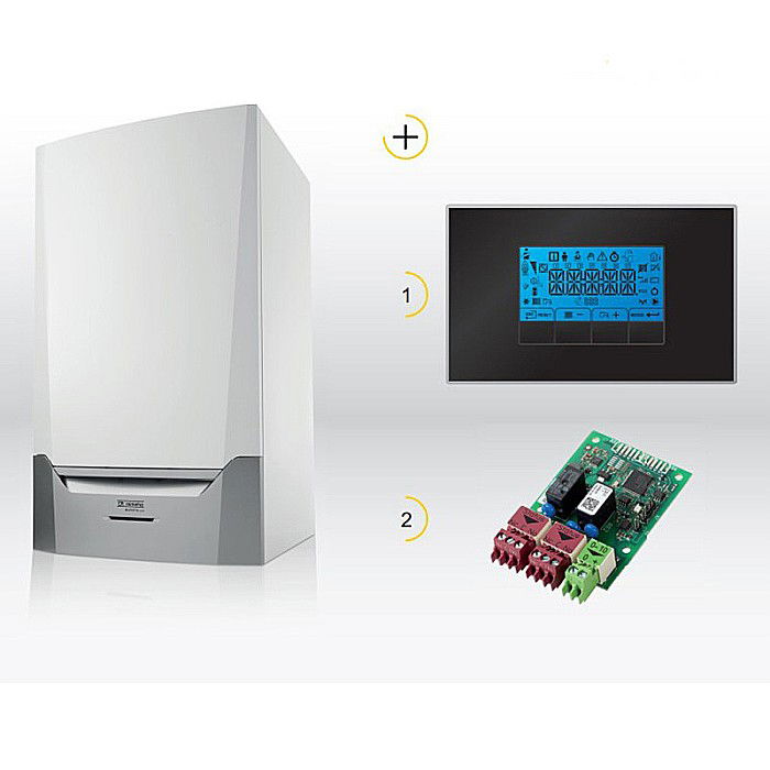 CENTRALA TERMICA PE GAZ IN CONDENSATIE REMEHA QUINTA ACE 115 BL DOAR INCALZIRE FARA VANA CU 3 CAI KIT EVACUARE INCLUS [3]