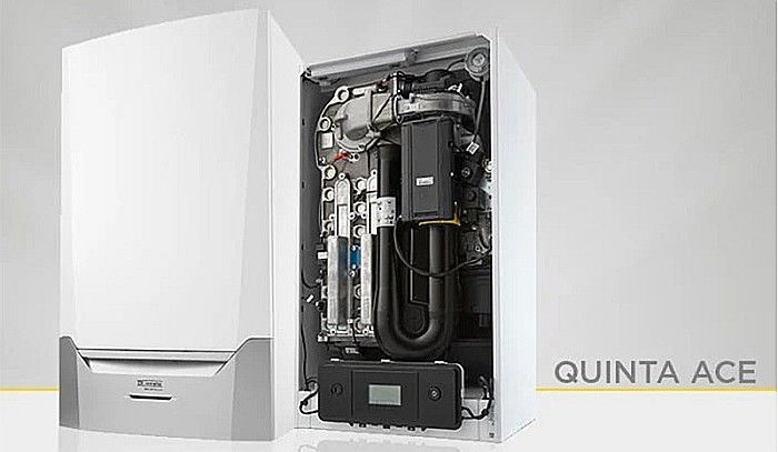 CENTRALA TERMICA PE GAZ IN CONDENSATIE REMEHA QUINTA ACE 45 BL DOAR INCALZIRE FARA VANA CU 3 CAI KIT EVACUARE INCLUS [5]