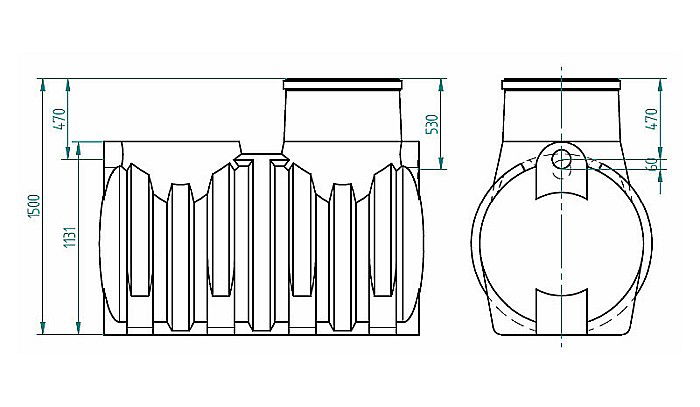 Rezervor apa subteran 1500l fara capac Stockkit Valrom 49020515000 [2]
