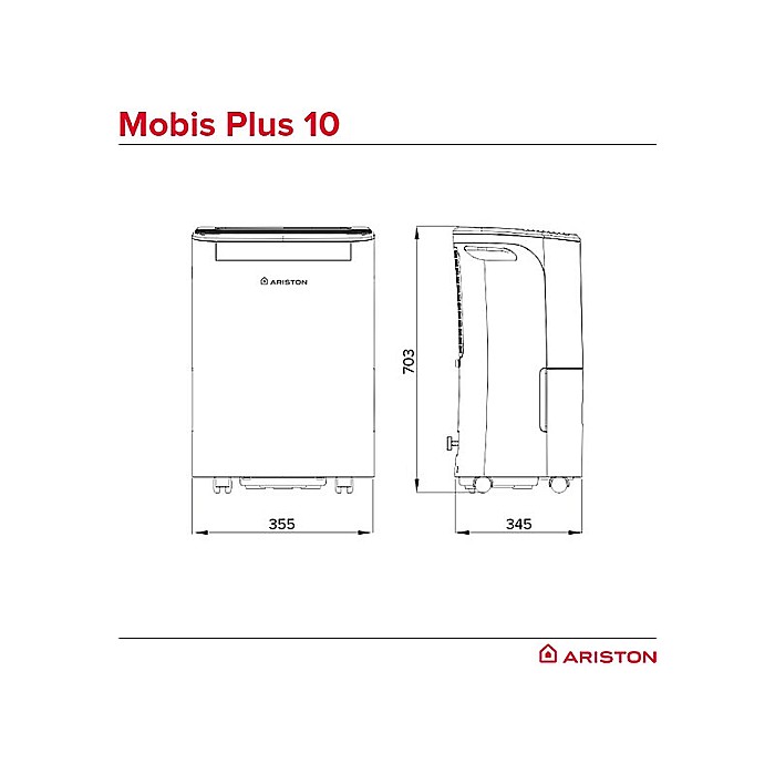 APARAT AER CONDITIONAT PORTABIL ARISTON MOBIS PLUS 10, 10000 BTU [4]