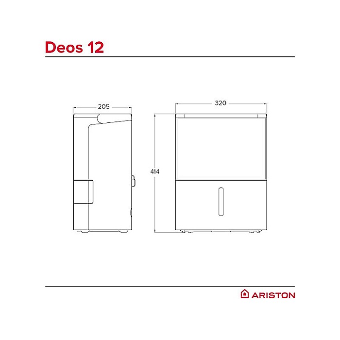 DEZUMIDIFICATOR DE AER ARISTON DEOS 12, 12 L/ZI [4]