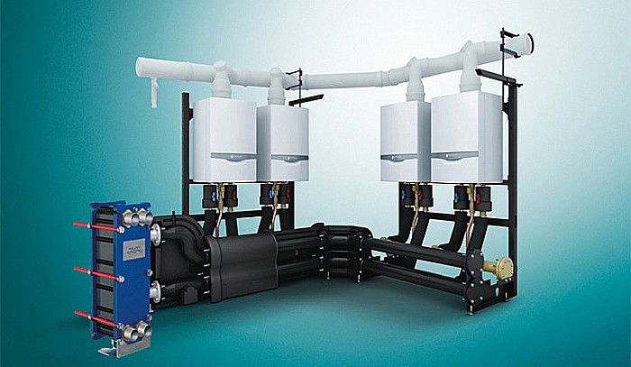 CENTRALA TERMICA PE GAZ IN CONDENSARE VAILLANT ECOTEC PLUS VU OE 1206/5-5 120 KW KIT DE EVACUARE INCLUS DOAR INCALZIRE [6]