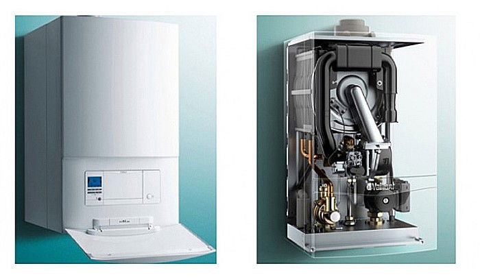 CENTRALA TERMICA PE GAZ IN CONDENSARE VAILLANT ECOTEC PLUS VU INT 486/5-5 48 KW DOAR INCALZIRE KIT DE EVACUARE INCLUS [7]