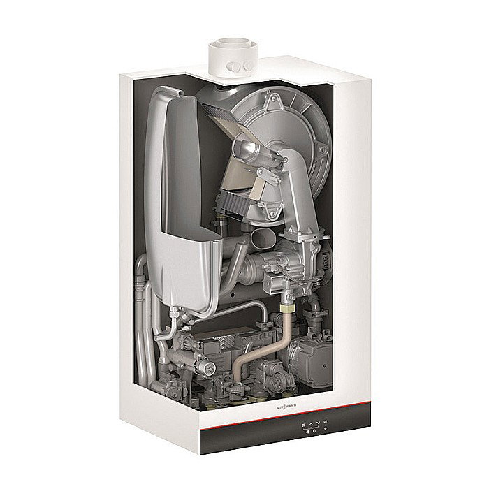 CENTRALA TERMICA PE GAZ IN CONDENSATIE VIESSMANN VITODENS 050-W 25KW WIFI KIT EVACUARE INCLUS [4]