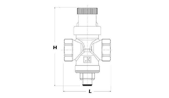 REDUCTOR PRESIUNE APA 3/4 MINIBRASS MALGORANI 109.N [2]