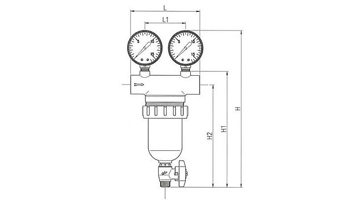 FILTRU PURJARE 3/4 CU SITA INOX MALGORANI 159.34.N [2]