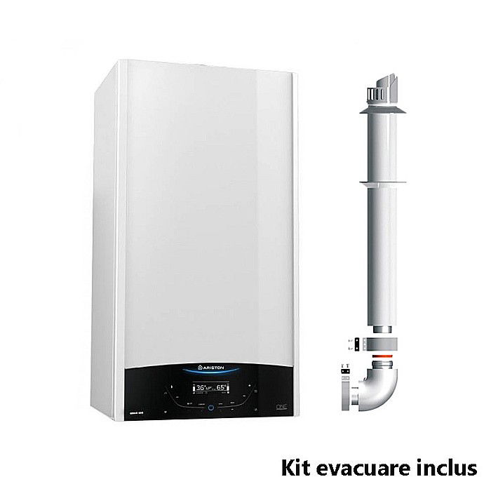 CENTRALA TERMICA PE GAZ IN CONDENSATIE ARISTON GENUS ONE+ 24, KIT EVACUARE INCLUS, MODEL 2023 [1]